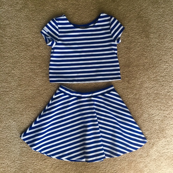 Polo Ralph Lauren Other - Polo Ralph Lauren Stretch Ponte Skirt and Crop Top